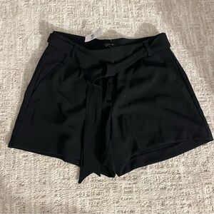 3 for $15 Loft belted tie waist black shorts NEW